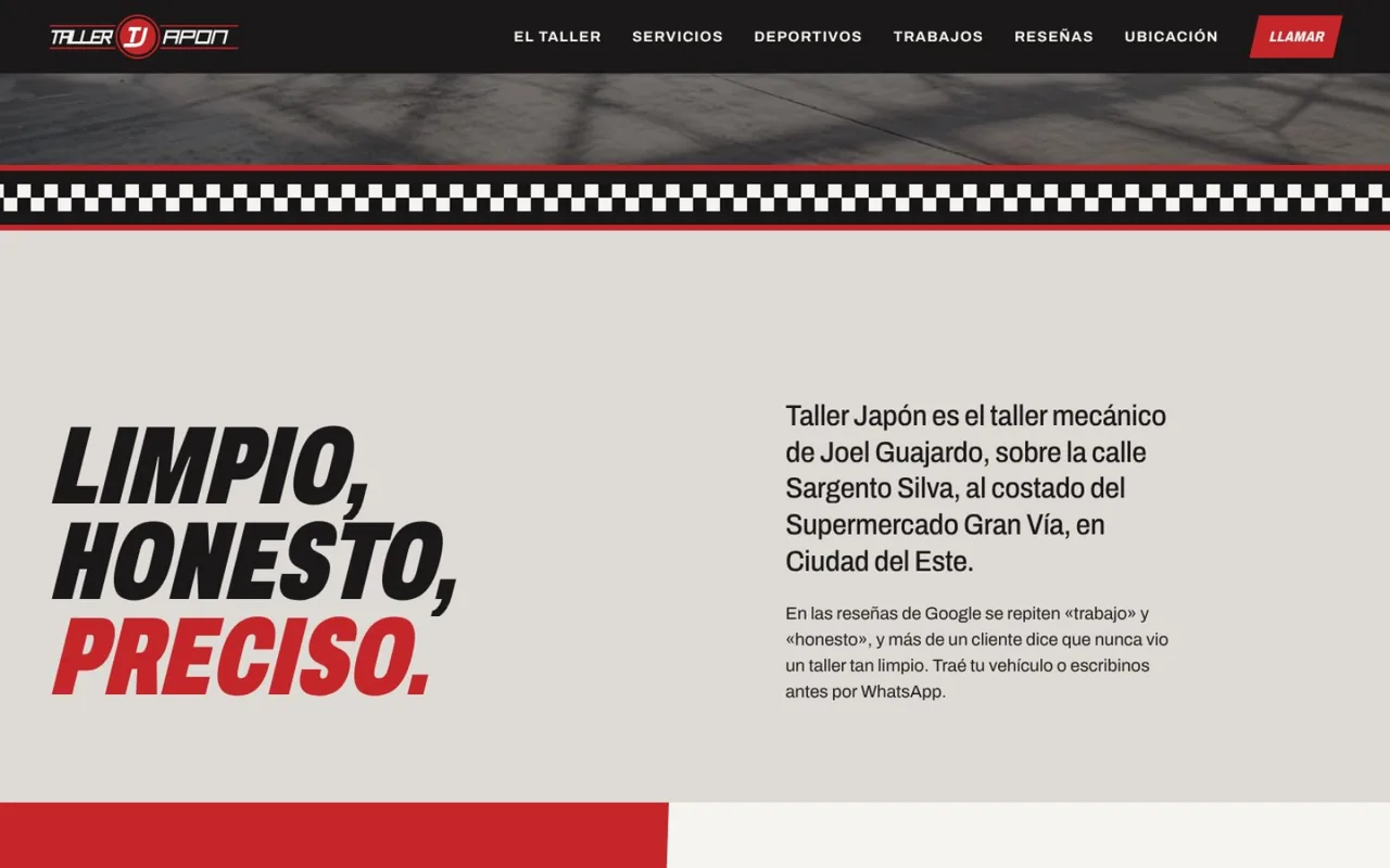 Taller Japón website